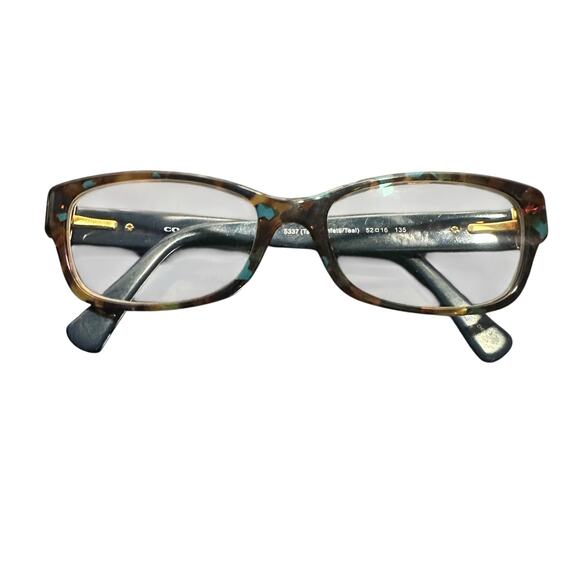 Coach HC6078 Eyeglasses Frames Teal Confetti 52-16-135 Women - Picture 2 of 16